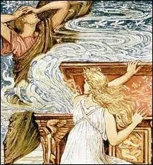 Je suis cre par les dieux de l'Olympe. Par curiosit j'ai ouvert une jarre et en laisse chapper tous les maux qui se rpandent sur la Terre. Seule l'esprance demeure au fond du rcipient. Je suis