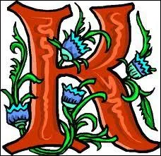 Jusqu'à la fin, cherchez le mot où j'ai glissé une erreur. K :