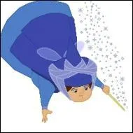 Quel est le nom de cette fe marraine  la robe bleue qui s'est penche sur son berceau ?