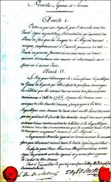 Plusieurs traits de Versailles ont jalonn l'histoire de France. Lequel a-t-il t sign un 1er mai ?