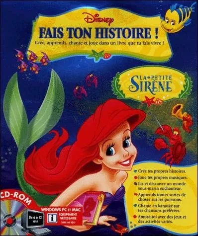 Dans  Fais ton histoire La petite sirne  o l'on retrouve les chansons ainsi que des extraits du film, quel doublage a t utilis pour ces activits dans le jeu ?