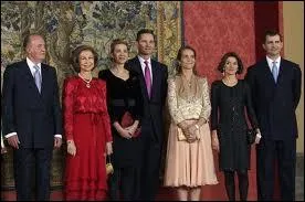 La famille royale espagnole compte...