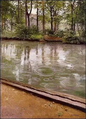 Yerres, pluie sur le canal