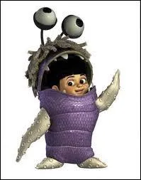 Dans 'Monstres & Cie', avec quoi le dguisement de Boo est-il fait ? (la partie violette et les cheveux)