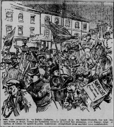 Comment se droule le 1er mai 1907  Montral ?