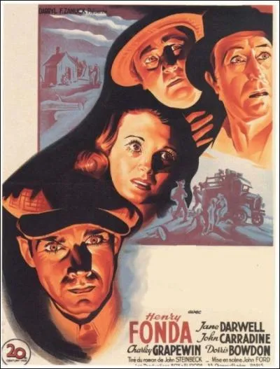 Ce film fort de John Ford de 1940 raconte l'histoire de la famille Joad, lors de la Grande dpression amricaine marque par les squelles de la crise conomique. Avec Henry Fonda, John Carradine :
