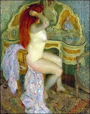 Femme nue  sa toilette