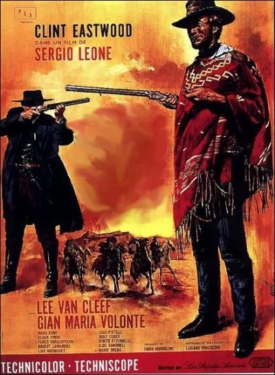 Deux chasseurs de prime recherchent le mme criminel, L'Indien. Western de 1965 avec Lee Van Cleef, Gian Maria Volont, Klaus Kinski ... .