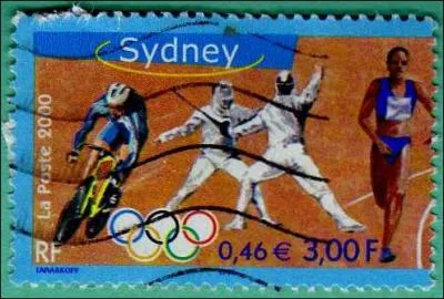 Thmes avec les J. O : Le timbre reprsent ci-dessus est un timbre :