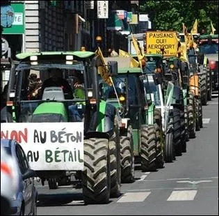 Dans quelle ville franaise se sont droules rcemment des manifestations contre le projet d'implantation d'un nouvel aroport sur des terres agricoles ?
