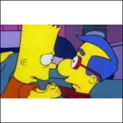 Dans un pisode, Bart supplie Milhouse pour quelque chose. De quoi s'agit-il ?