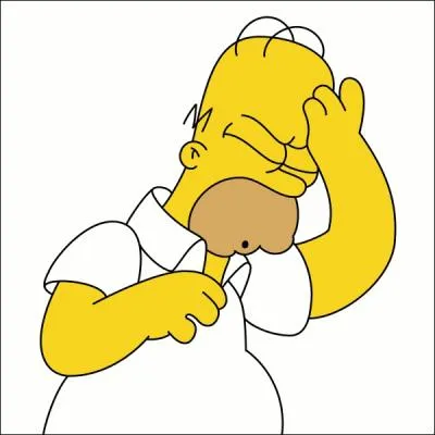 Que dit Homer lorsqu'il voit un truc passionnant ou qu'il fait une gaffe ?