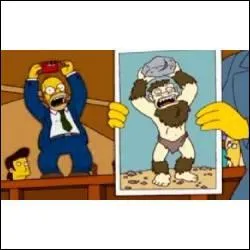 Dans l'pisode  Le vrai descendant du singe , les Simpson dpassent les Flanders, que se passe-t-il ?