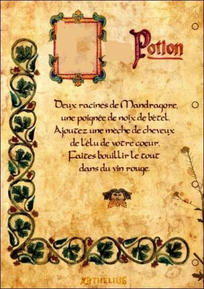 Cette potion est une potion...