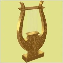 Qui portait toujours une lyre  la main ?