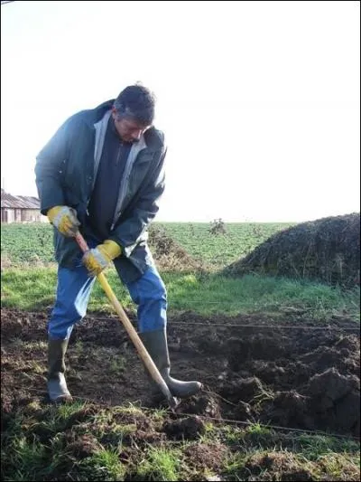 Que fait cet homme ? Il...