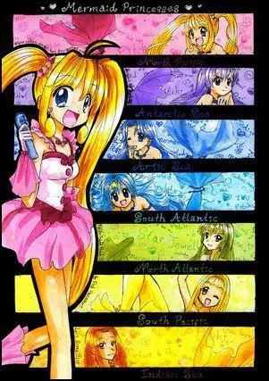 Comment s'appellent toutes les sirnes ?