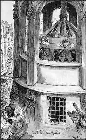 Rue Pirouette le grand pilori du roi tait install, punissant les peines criminelles. En 1347, Philippe VI en rglementa l'usage. En combien de temps la roue faisait-elle 1 tour complet ?