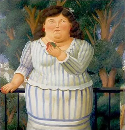 De quel peintre et sculpteur colombien rput pour ses personnages aux formes rondes et voluptueuses , est cette toile ?