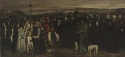 Prsent auSalon de peinturede 1850, Un enterrement  Ornans de Courbet choqua les critiques. Pourquoi ?