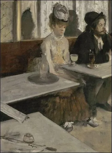 L'absinthe ou Dans un caf頻 de Degas, dont la scne se situe  La Nouvelle Athnes, eut un grand succs. Ce succs ne fut pas positif pour tout le monde. Pourquoi