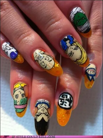 Quel manga s'est invit sur ces ongles ?