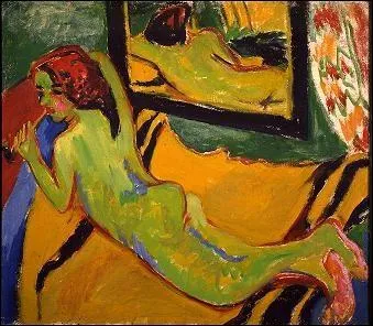Nu couch au miroir, 1909-1910