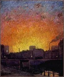 Qui a peint  Canal  Gand, essai de soleil couchant  ?