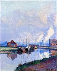 Qui a peint  Charleroi, barges sur la Sambre  ?