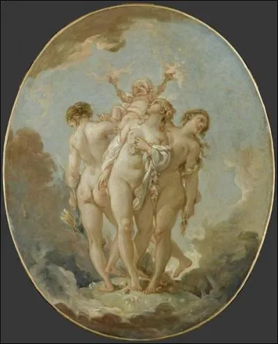 Les Trois Grces supportant l'Amour, c. 1765