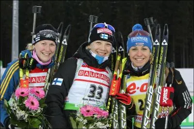 Quel(le) biathlte trs fort(e) a pris sa retraite cette anne, alors qu'il(elle) tait au sommet de sa gloire ?