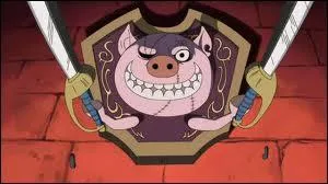 Quel est le numro du cochon qui tait accroch dans la premire salle du chteau ?