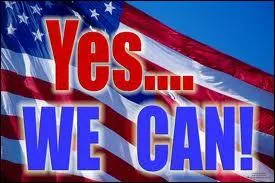 Quel président américain avait pour devise : ''Yes we can'' ?