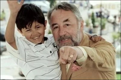 1988 : Philippe Noiret et le petit Salvatore Cascio pour le Film :