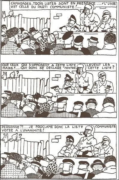 De quel album de Tintin est tirée cette planche de BD ?