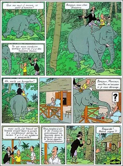 De quel album de Tintin est tire cette planche de BD ?
