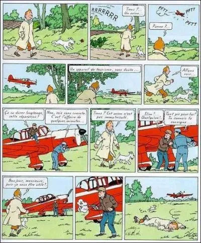 De quel album de Tintin est tire cette planche de BD ?
