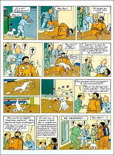 De quel album de Tintin est tire cette planche de BD ?