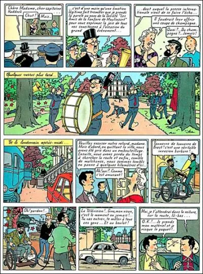 De quel album de Tintin est tire cette planche de BD ?
