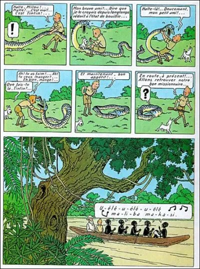 De quel album de Tintin est tirée cette planche de BD ?