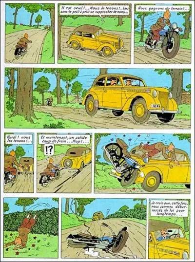 De quel album de Tintin est tire cette planche de BD ?