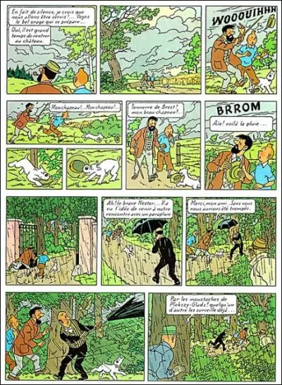 De quel album de Tintin est tire cette planche de BD ?