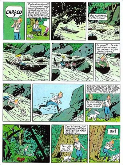 De quel album de Tintin est tire cette planche de BD ?