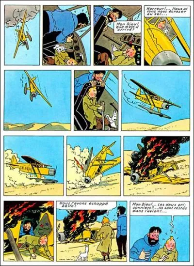 De quel album de Tintin est tire cette planche de BD ?