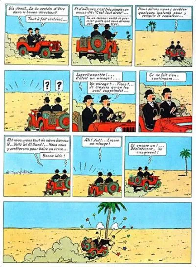 De quel album de Tintin est tire cette planche de BD ?