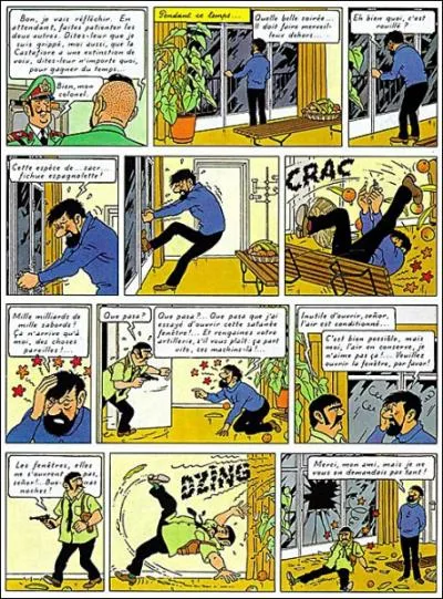 De quel album de Tintin est tire cette planche de BD ?