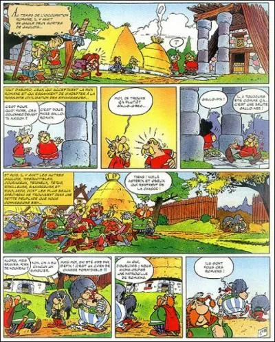 De quel album d'Astrix est tire cette planche de BD ?