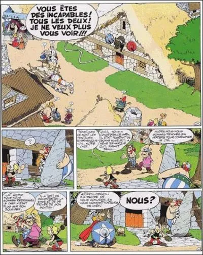De quel album d'Astrix est tire cette planche de BD ?