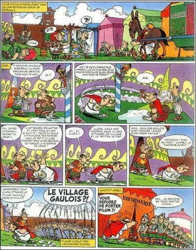 De quel album d'Astrix vient cette planche de BD ?