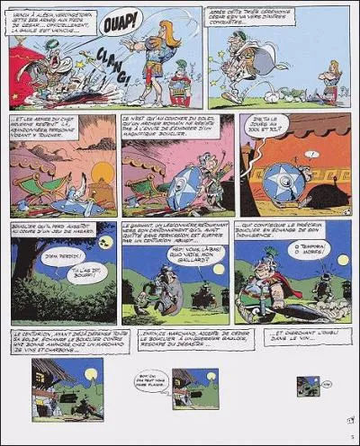 De quel album d'Astrix vient cette planche de BD ?